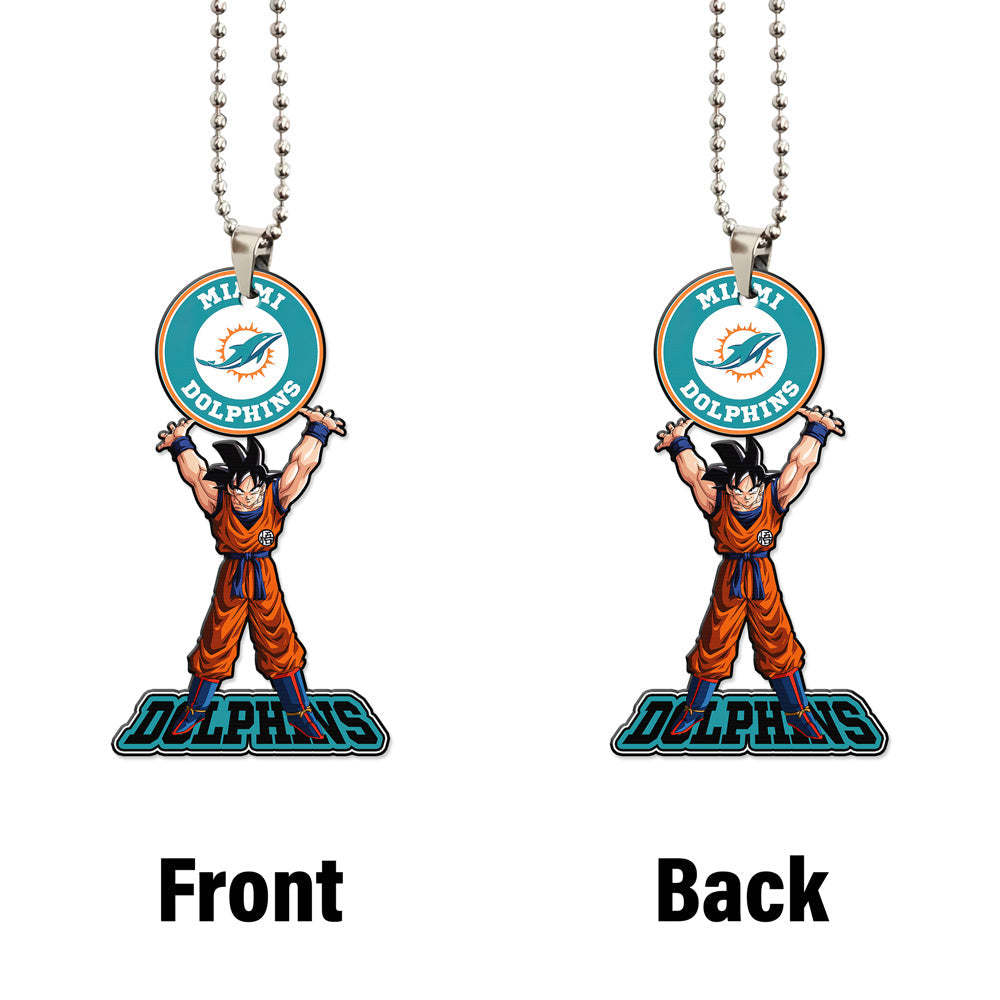 Miami Dolphins Ornament Goku Car Accessories - Gearcarcover - 4
