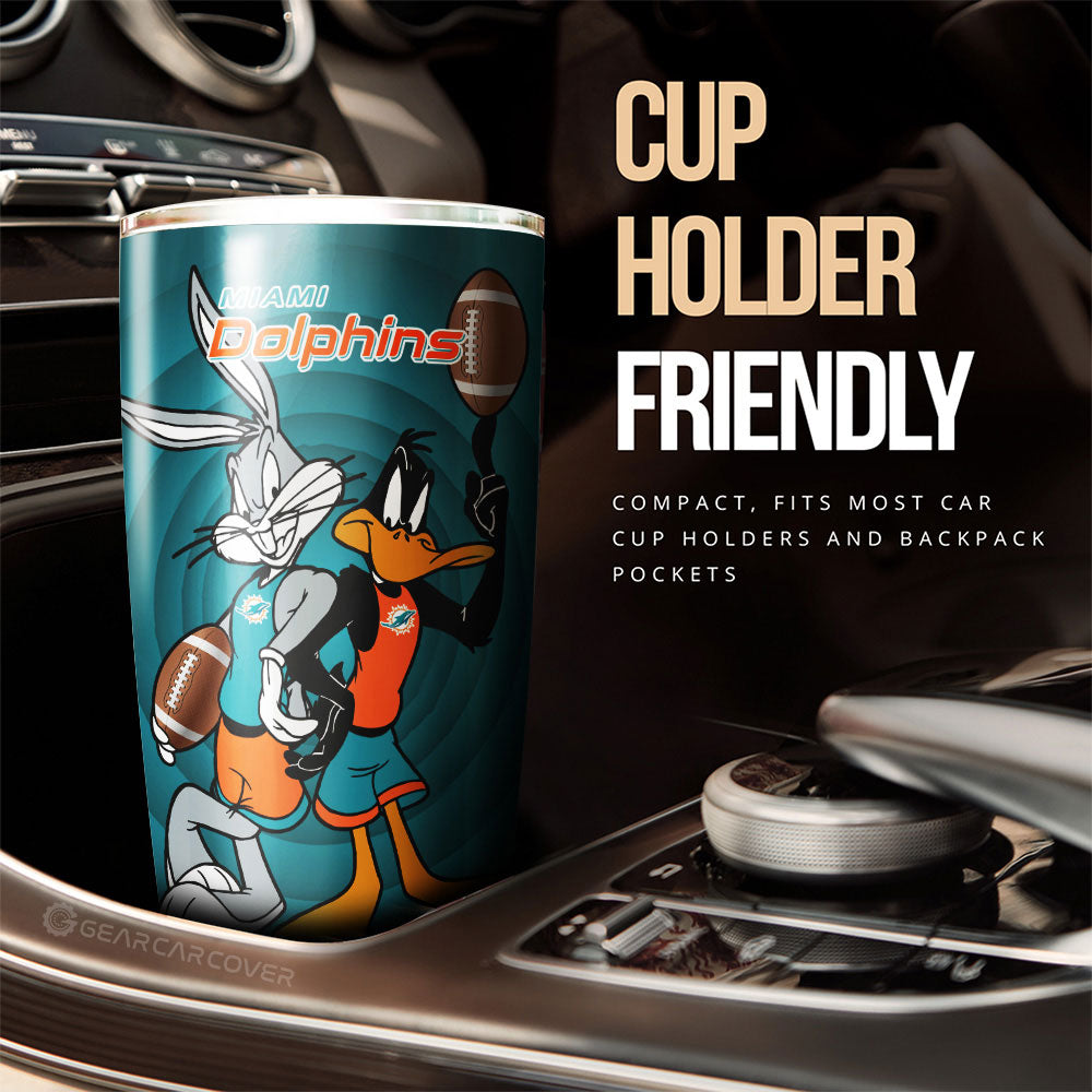 Miami Dolphins Tumbler Cup Custom Car Accessories - Gearcarcover - 3