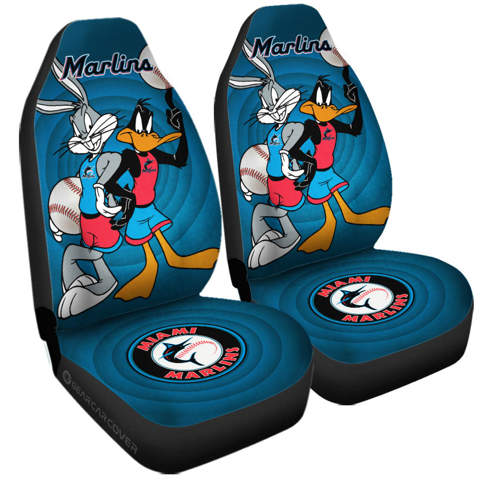 Miami Marlins Car Seat Covers Custom Car Accessories - Gearcarcover - 3