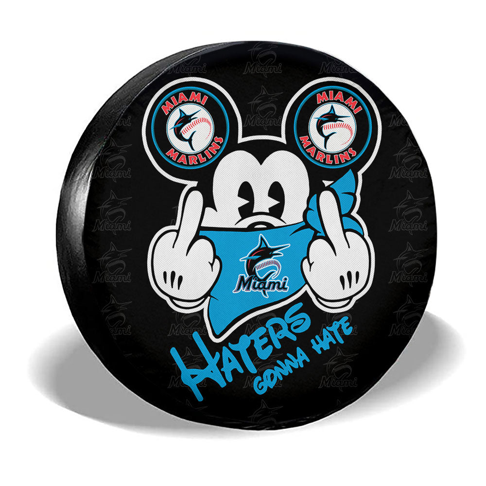 Miami Marlins Spare Tire Covers Custom Car Accessories - Gearcarcover - 3