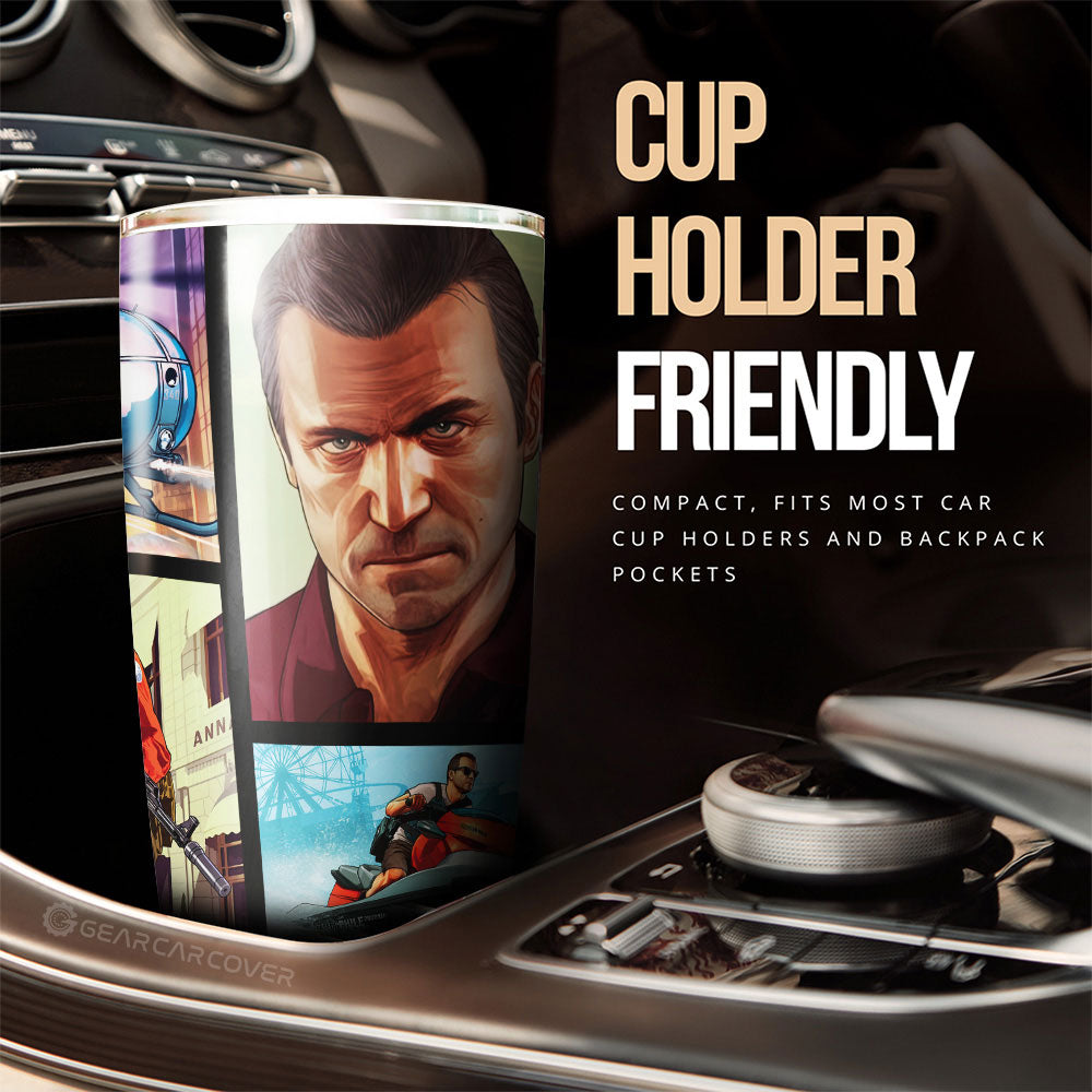 Michael De Santa Tumbler Cup Custom Car Accessories - Gearcarcover - 3
