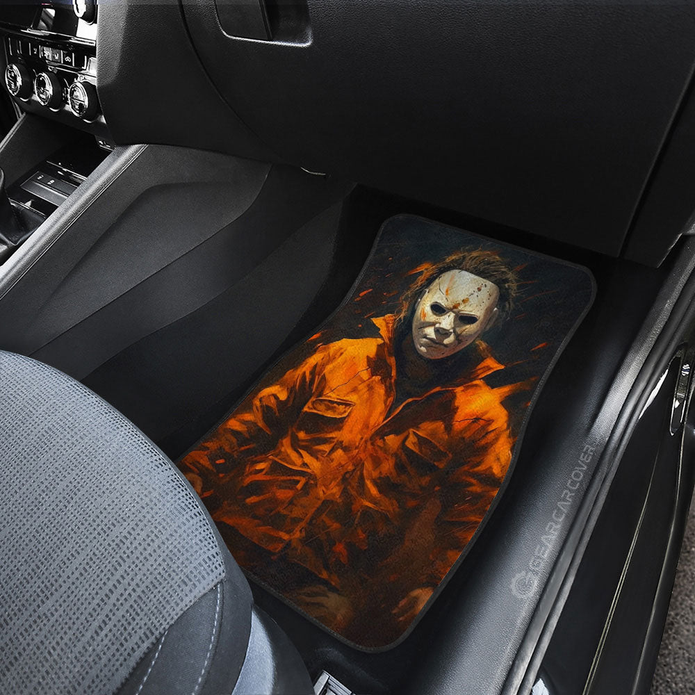 Michael Myers Car Floor Mats Custom Horror Car Accessories - Gearcarcover - 3