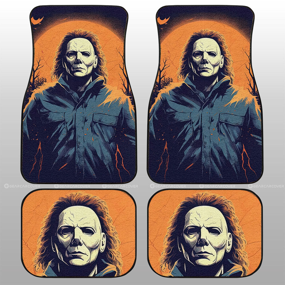 Michael Myers Car Floor Mats Custom Horror Car Accessories - Gearcarcover - 1