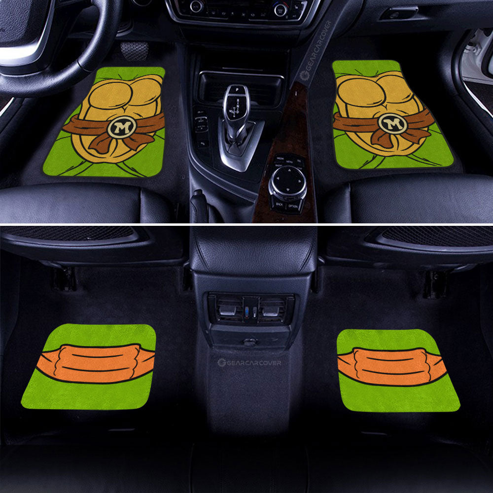 Michelangelo Car Floor Mats Custom Ninja Turtle Car Accessories - Gearcarcover - 2