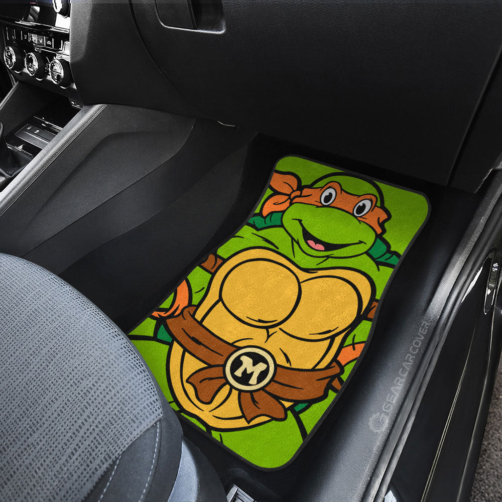 Michelangelo Car Floor Mats Custom Ninja Turtle Car Accessories - Gearcarcover - 3