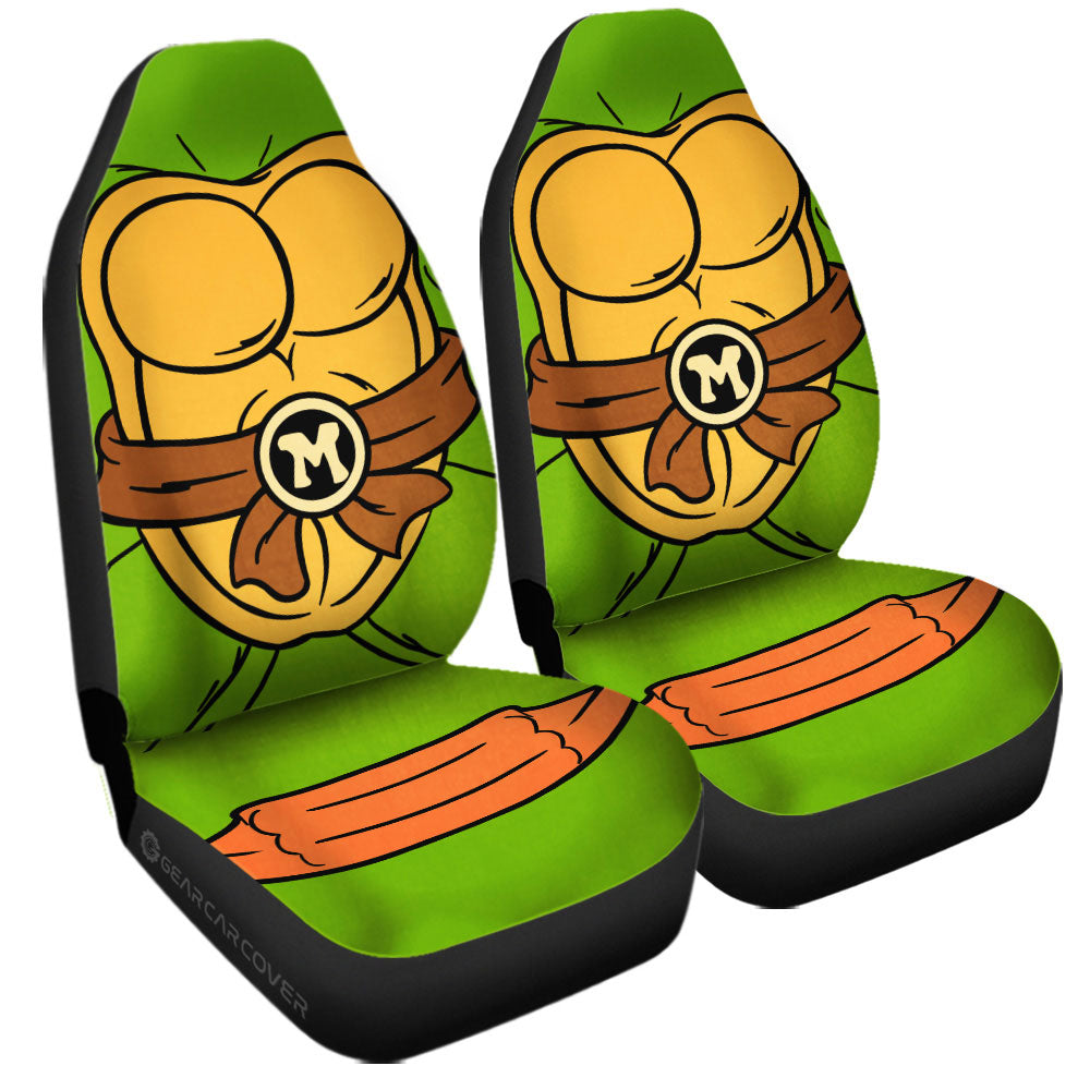 Michelangelo Car Seat Covers Custom Ninja Turtle Car Accessories - Gearcarcover - 3
