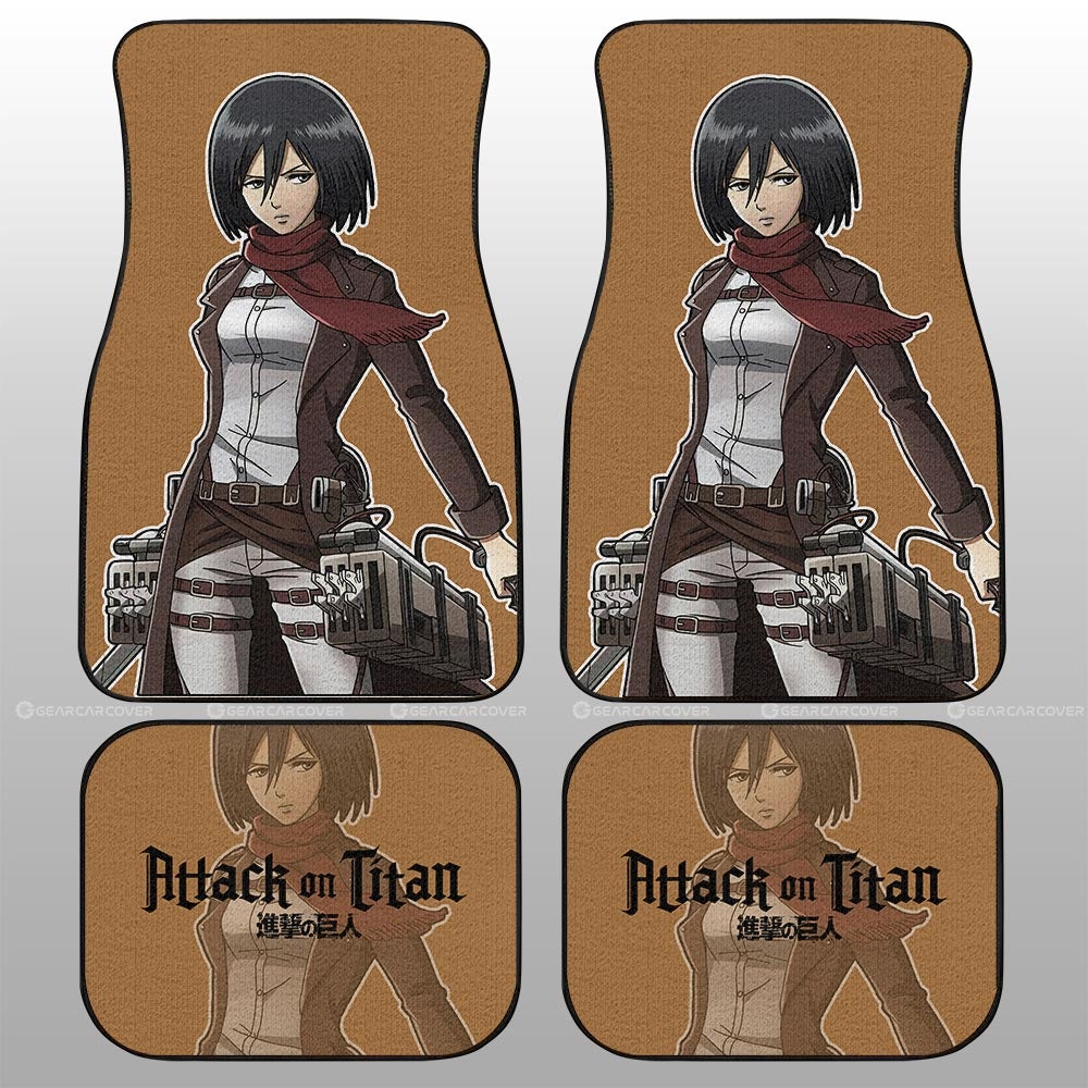 Mikasa Ackerman Car Floor Mats Custom Main Hero Car Accessories - Gearcarcover - 2