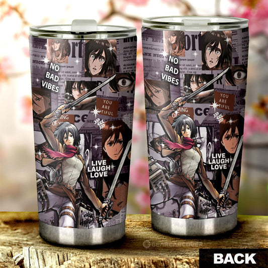 Mikasa Ackerman Tumbler Cup Custom Car Interior Accessories - Gearcarcover - 2