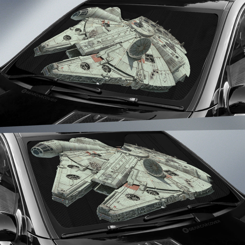Millennium Falcon Car Sunshade Custom Spaceship Star Wars Car Accessories - Gearcarcover - 2