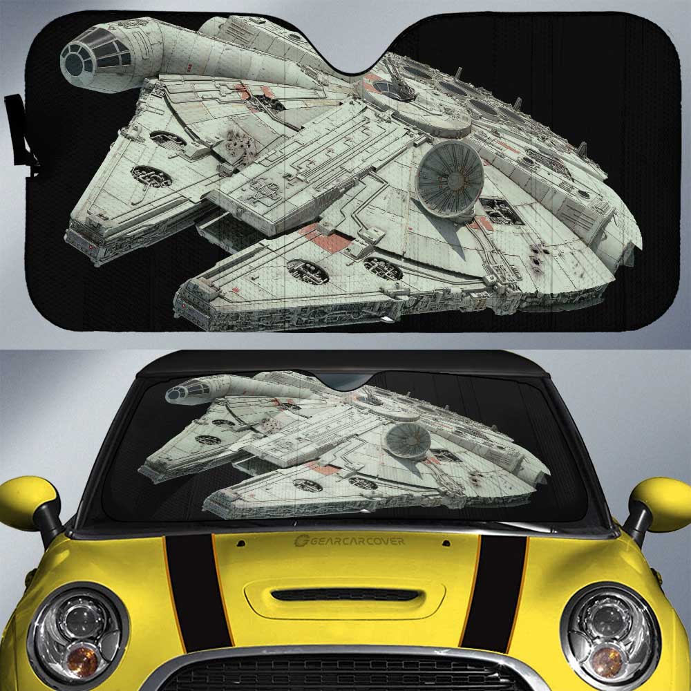 Millennium Falcon Car Sunshade Custom Spaceship Star Wars Car Accessories - Gearcarcover - 1