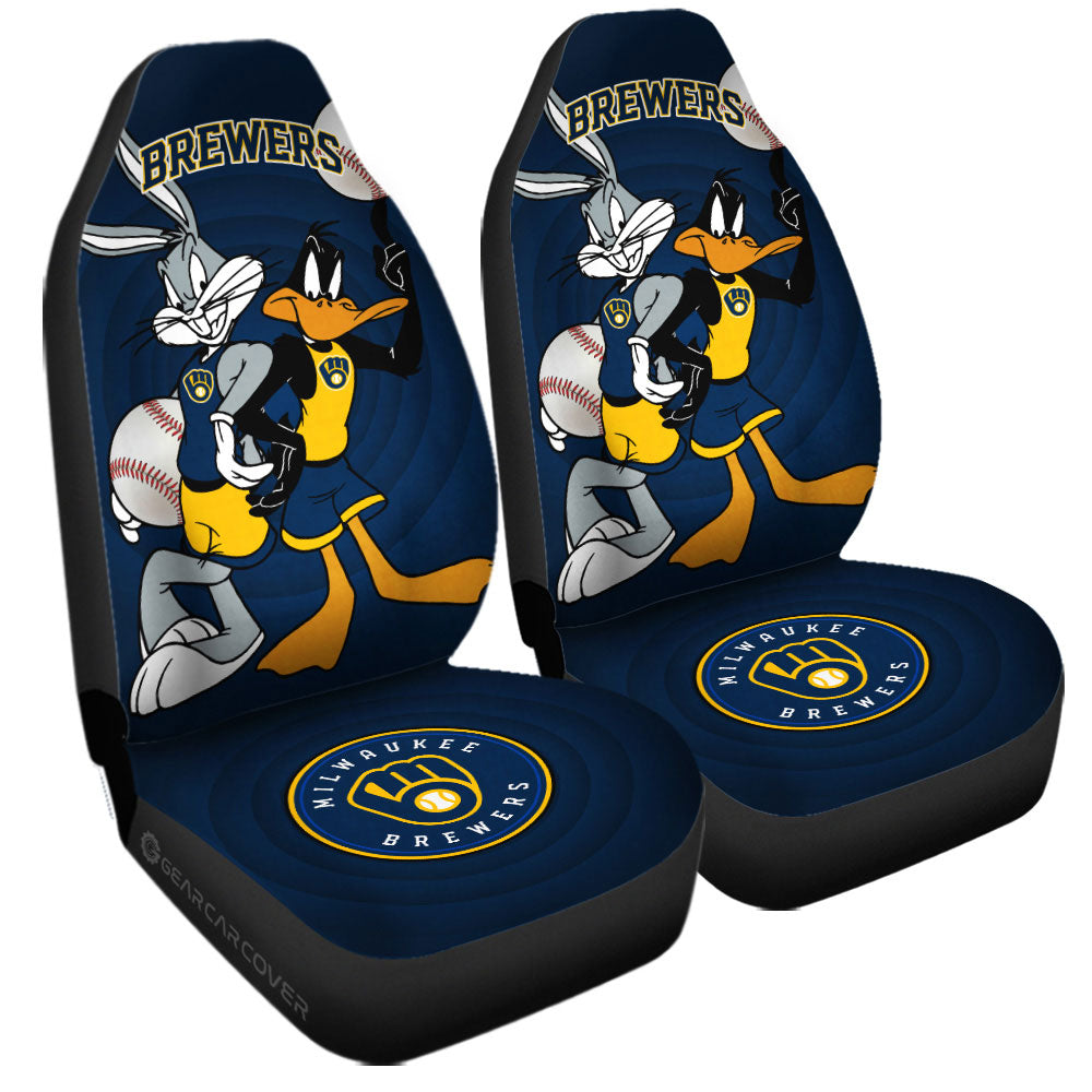 Milwaukee Brewers Car Seat Covers Custom Car Accessories - Gearcarcover - 3