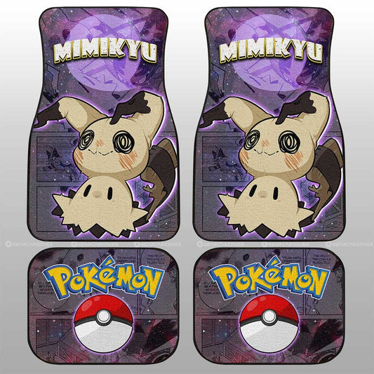 Mimikyu Car Floor Mats Custom Anime Galaxy Manga Style - Gearcarcover - 2