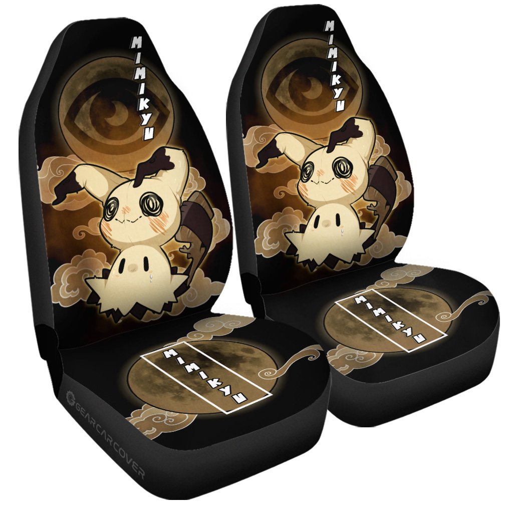 Mimikyu Car Seat Covers Custom Anime Car Accessories For Anime Fans - Gearcarcover - 3