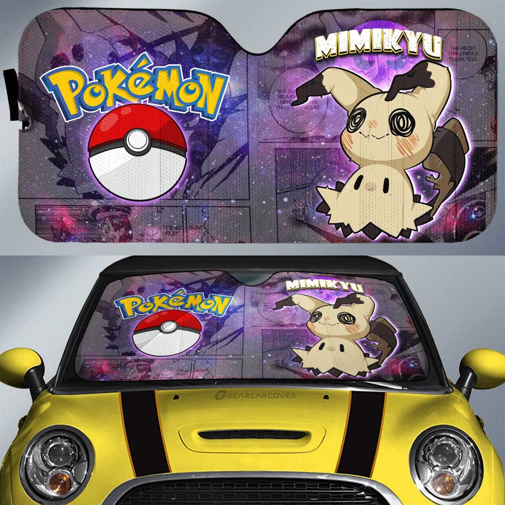 Mimikyu Car Sunshade Custom Anime Galaxy Manga Style - Gearcarcover - 1