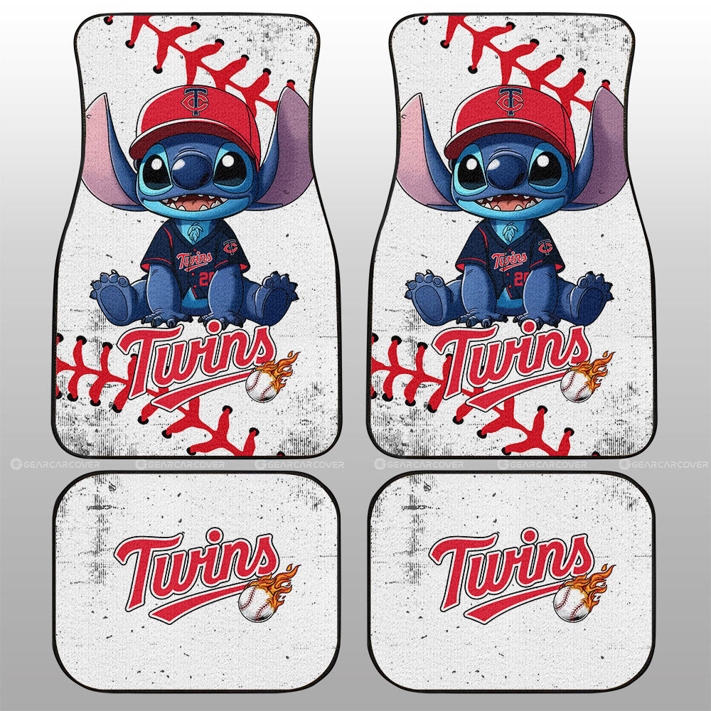 Minnesota Twins Car Floor Mats Stitch Theme Collection - Gearcarcover - 1