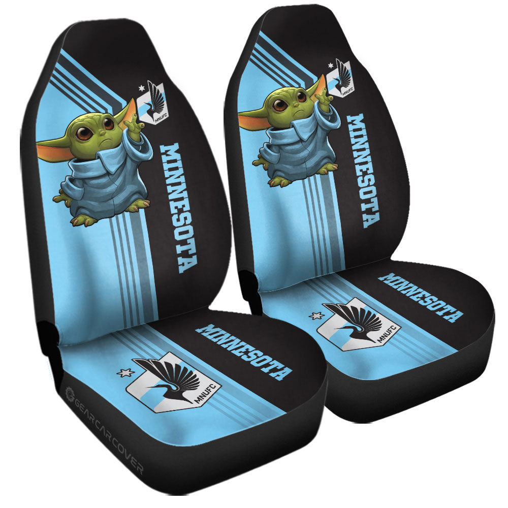 Minnesota United FC Car Seat Covers Baby Yoda Car Accessories - Gearcarcover - 3