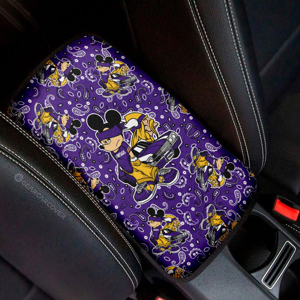 Minnesota Vikings Car Center Console Cover Cartoon Theme Collection - Gearcarcover - 1