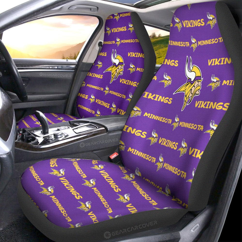 Minnesota Vikings Car Seat Covers Sporty Team Collection - Gearcarcover - 1