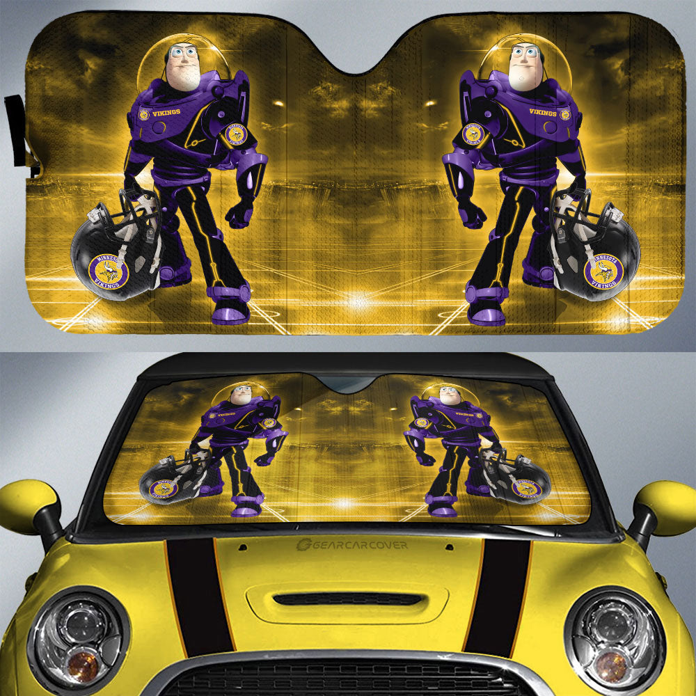 Minnesota Vikings Car Sunshade Custom Car Accessories For Fan - Gearcarcover - 1