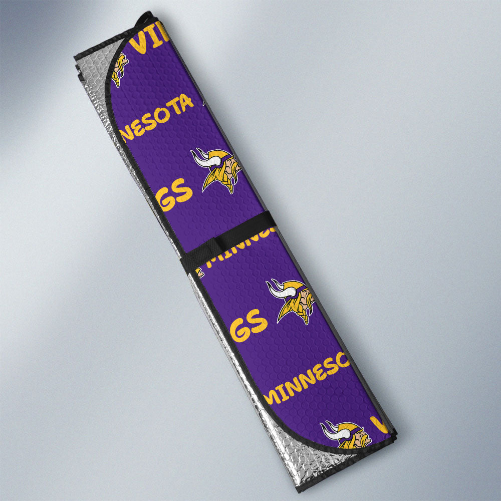 Minnesota Vikings Car Sunshade Sporty Team Collection - Gearcarcover - 3