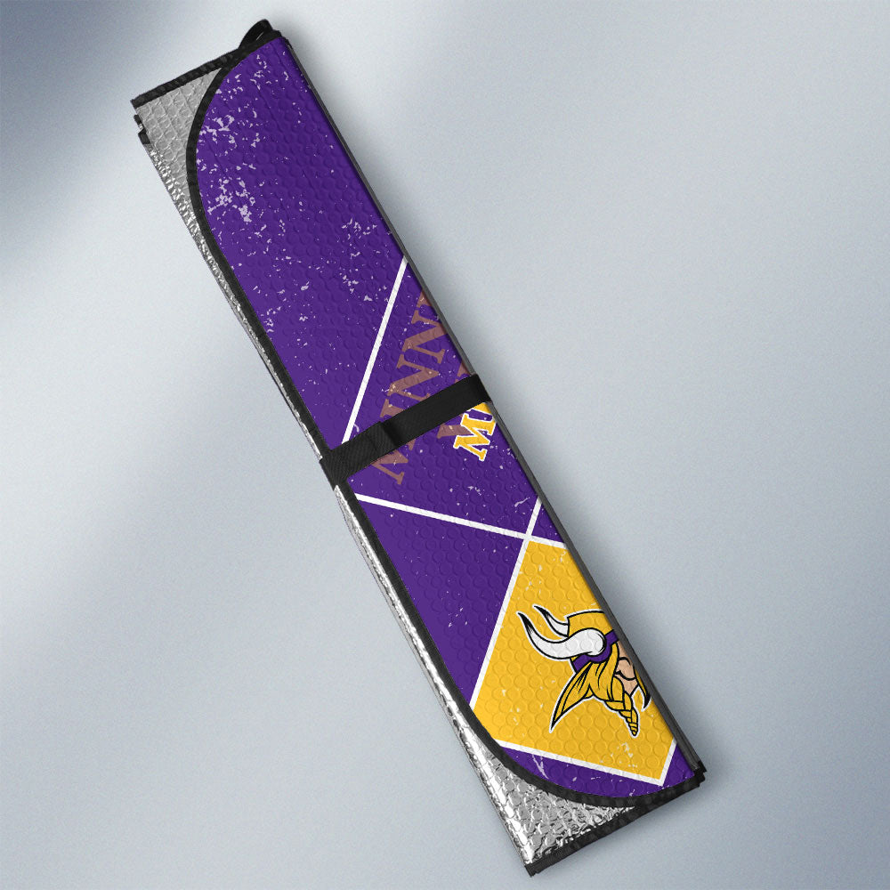 Minnesota Vikings Car Sunshade Sporty Team Collection - Gearcarcover - 3