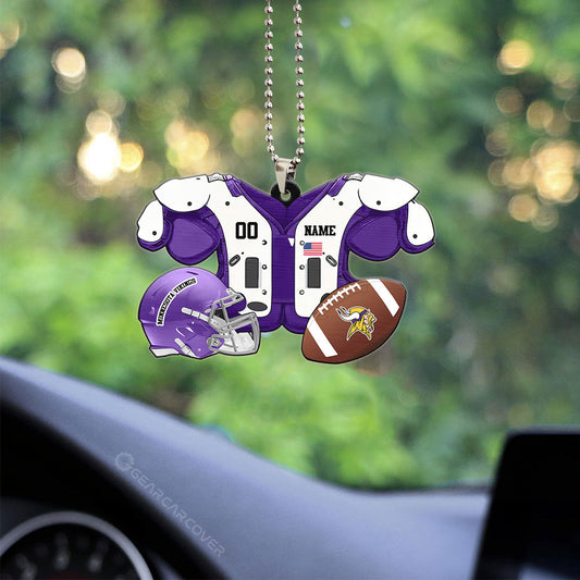 Minnesota Vikings Ornament Personalized Uniforms Collection - Gearcarcover - 2