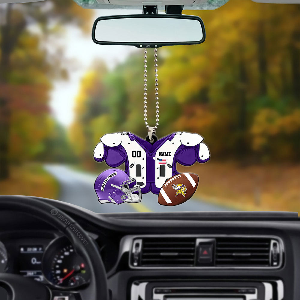 Minnesota Vikings Ornament Personalized Uniforms Collection - Gearcarcover - 3