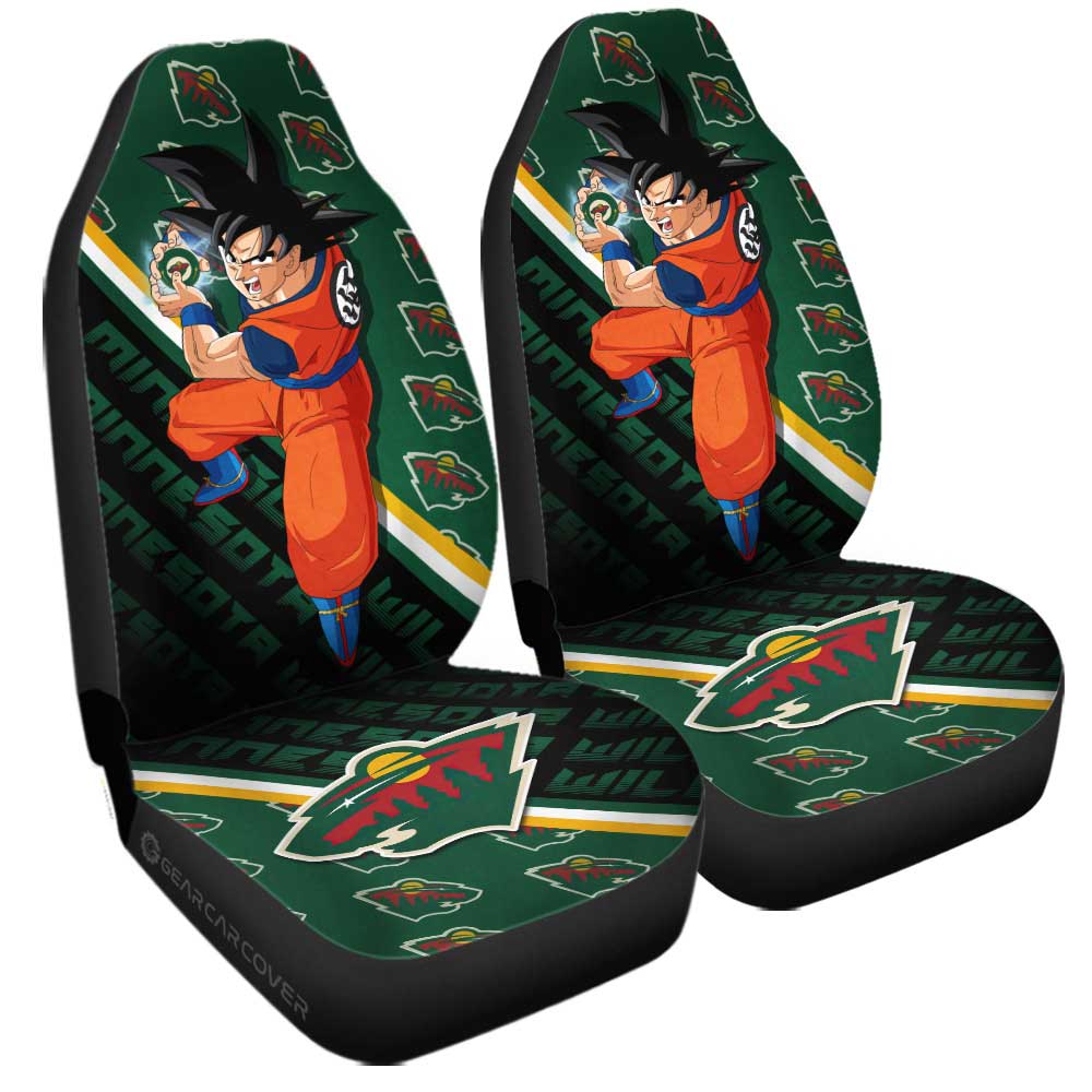 Minnesota Wild Car Seat Covers Goku Car Decorations For Fans - Gearcarcover - 3
