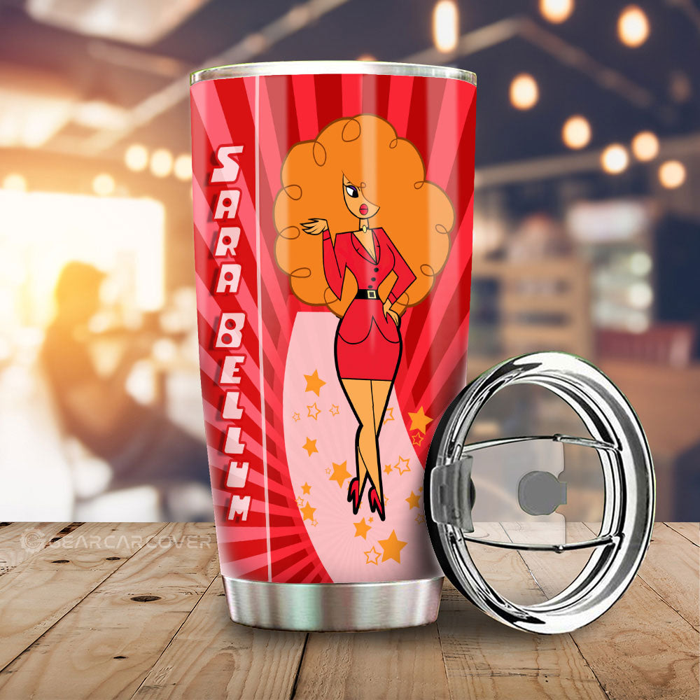 Miss Sara Bellum The Powerpuff Girls Tumbler Cup Custom Car Accessories - Gearcarcover - 2