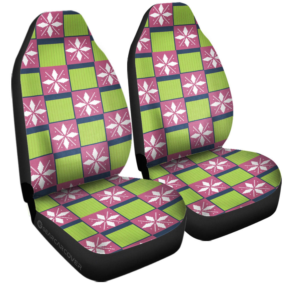 Mitsuri Kanroji Car Seat Covers Custom Anime Car Accessories - Gearcarcover - 3