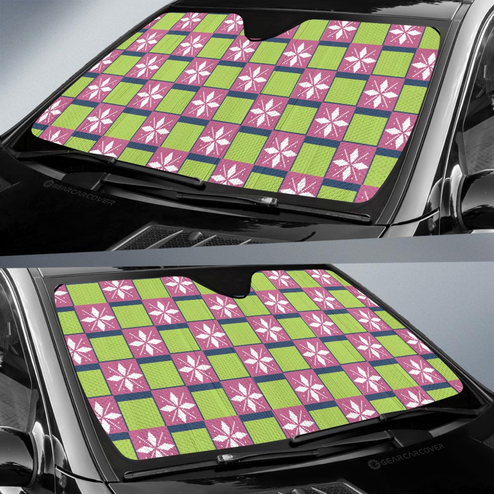 Mitsuri Kanroji Car Sunshade Custom Anime Car Accessories - Gearcarcover - 2