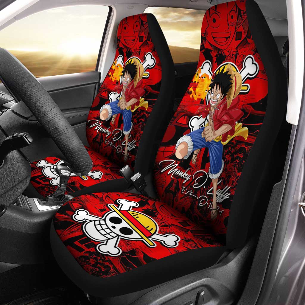 Monkey D. Garp Car Seat Covers Custom One Piece Anime Car Accessories Gifts  For Anime Fans, US BestChoosing