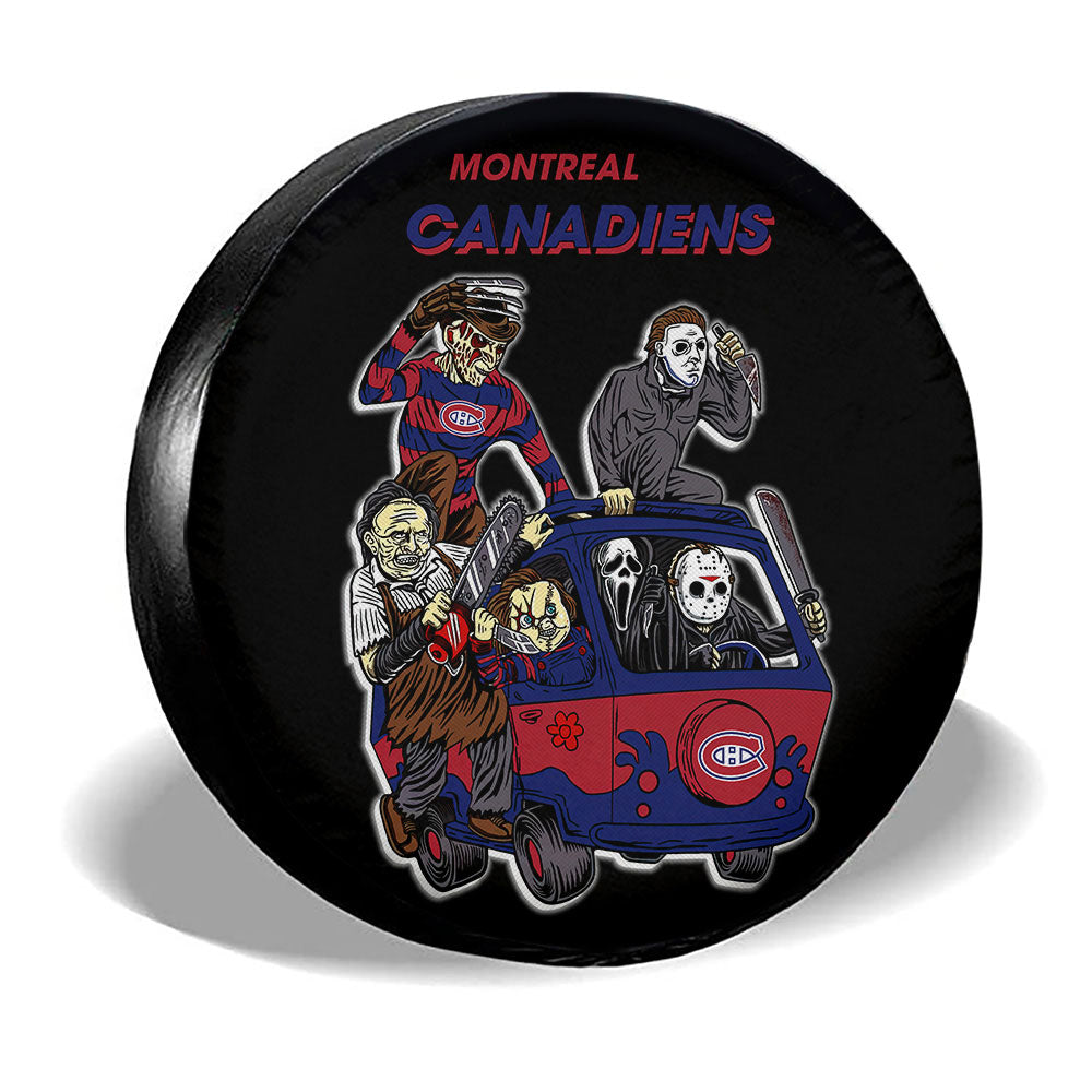 Montreal Canadiens Spare Tire Covers Horror Characters Car Accessories - Gearcarcover - 3