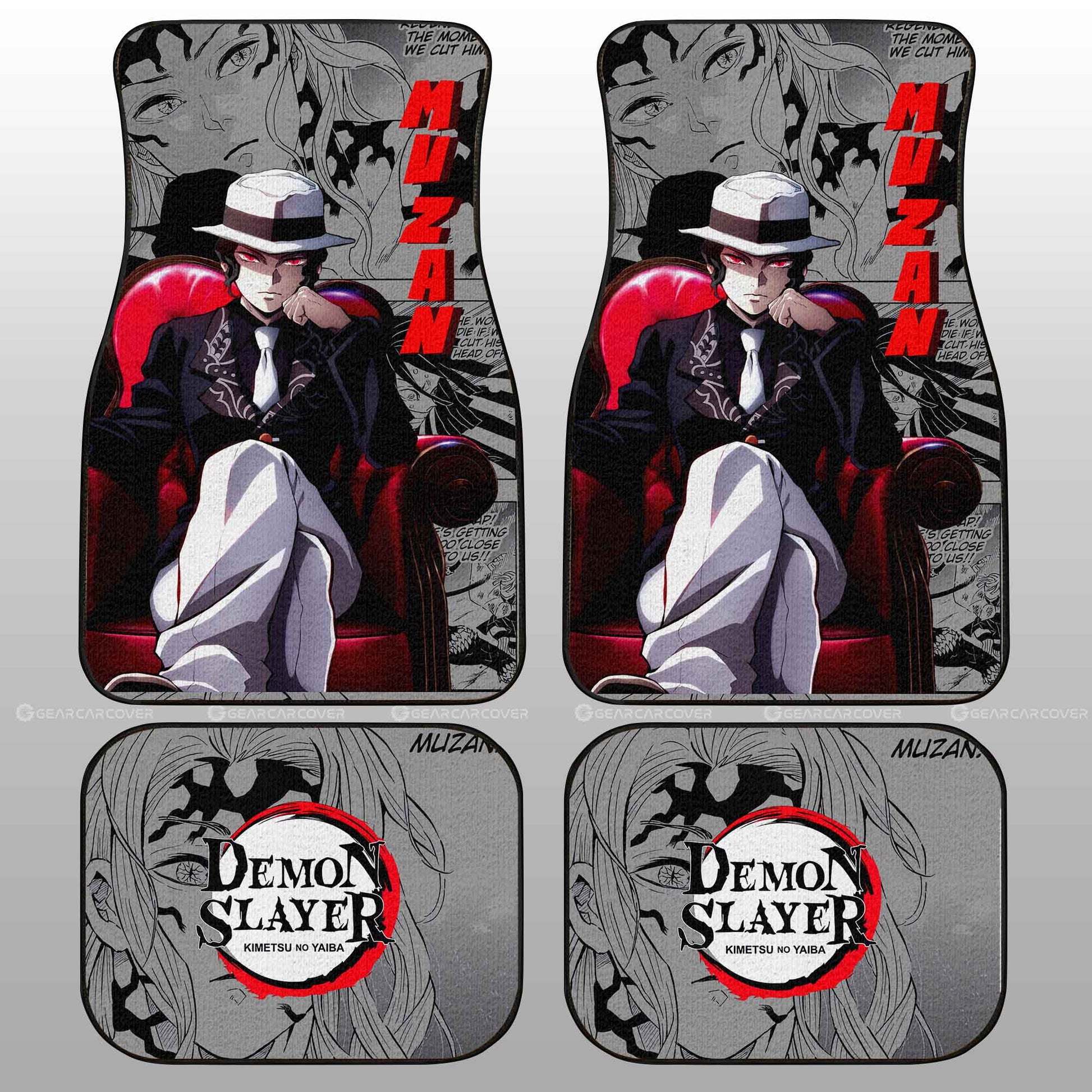 Muzan Car Floor Mats Custom Mix Mangas - Gearcarcover - 2