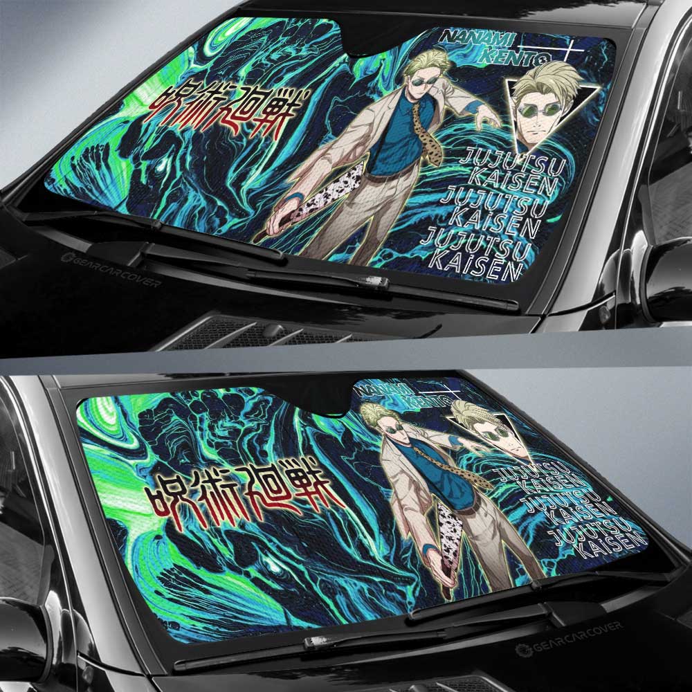 Nanami Kento Car Sunshade Custom Jujutsu Kaisen Anime Car Accessories - Gearcarcover - 3