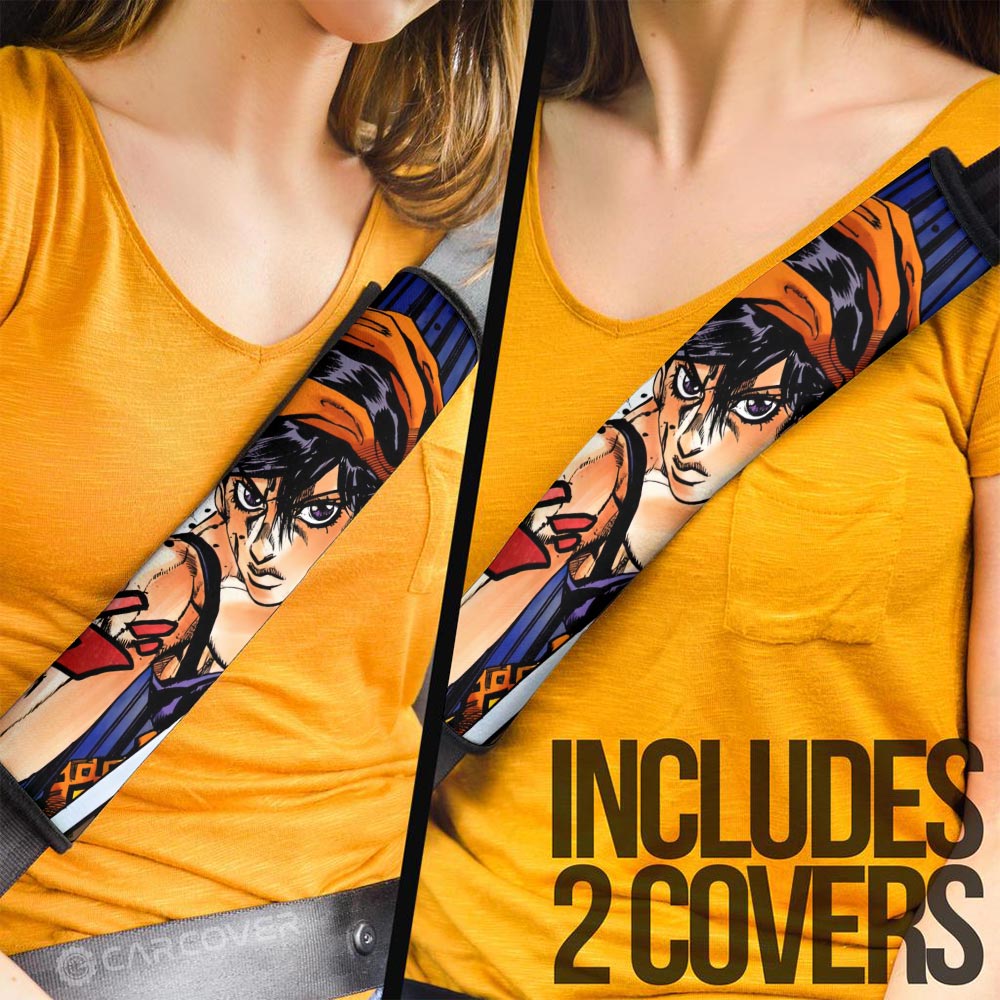 Narancia Ghirga Seat Belt Covers Custom Bizarre Adventure Car Accessories - Gearcarcover - 3