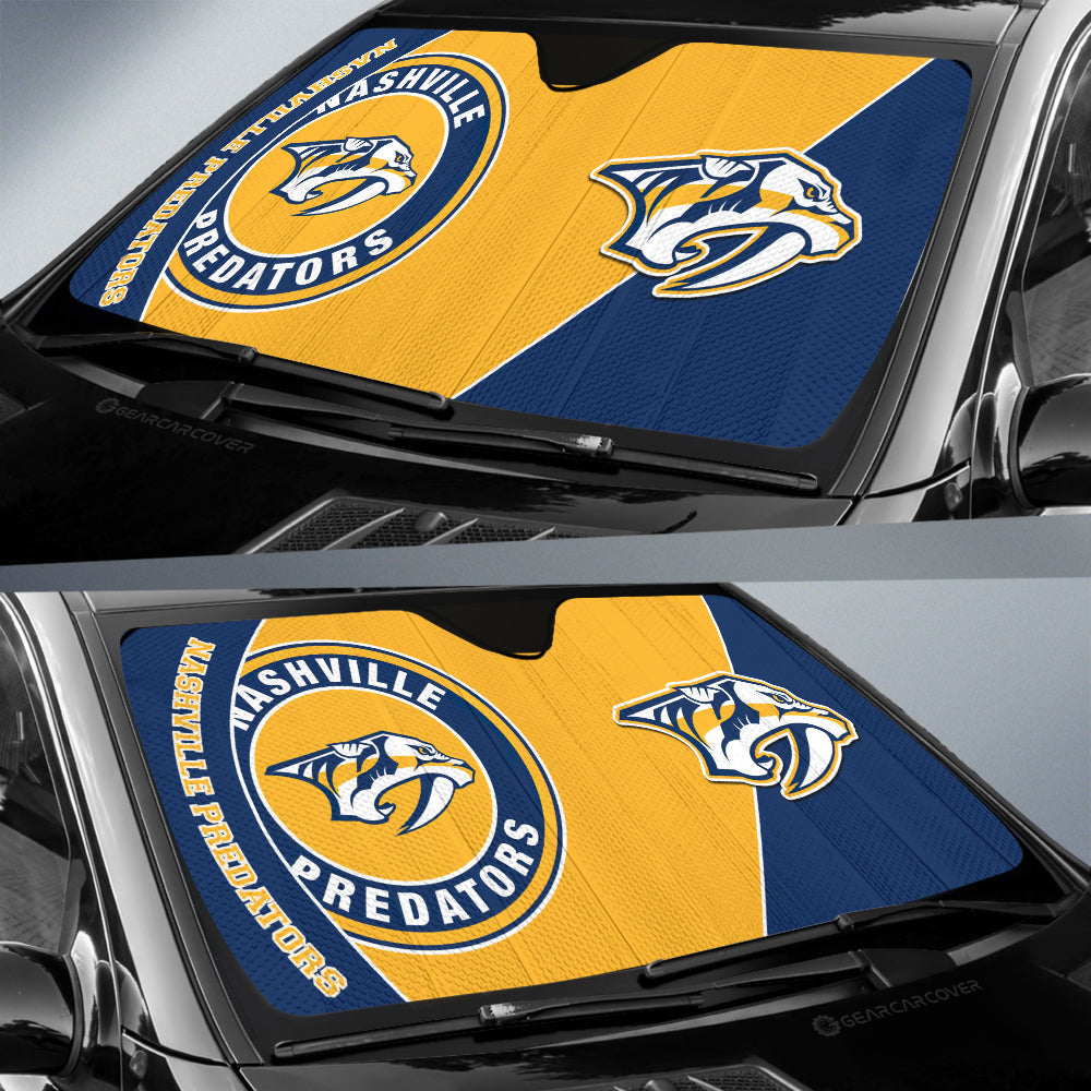 Nashville Predators Car Sunshade Custom Car Accessories For Fans - Gearcarcover - 2
