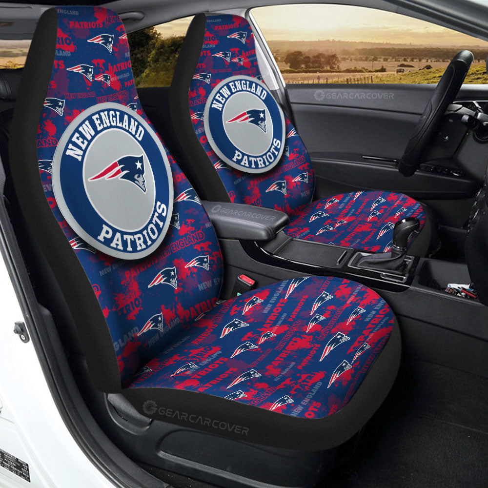 New England Patriots Car Seat Covers Custom Car Accessories - Gearcarcover - 2