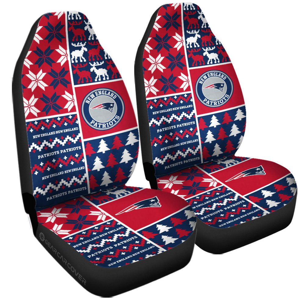 New England Patriots Car Seat Covers Custom Ugly Style Car Accessories - Gearcarcover - 3