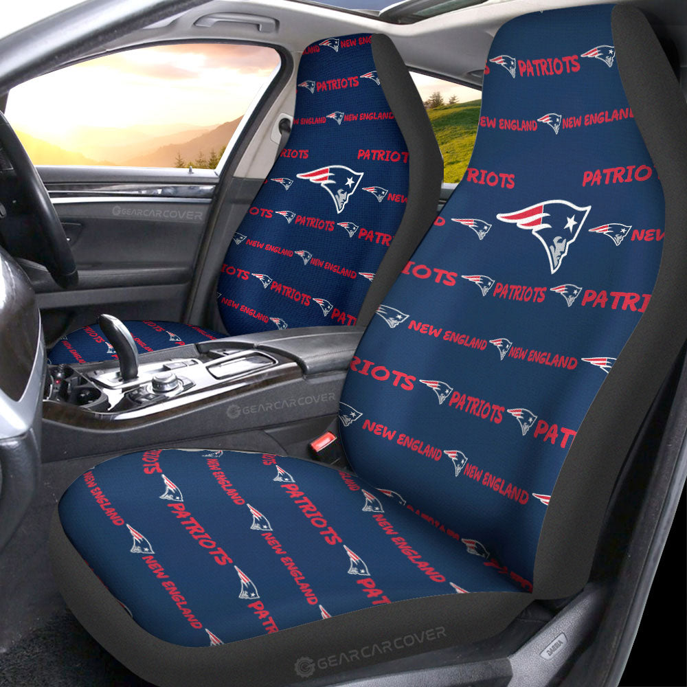 New England Patriots Car Seat Covers Sporty Team Collection - Gearcarcover - 1