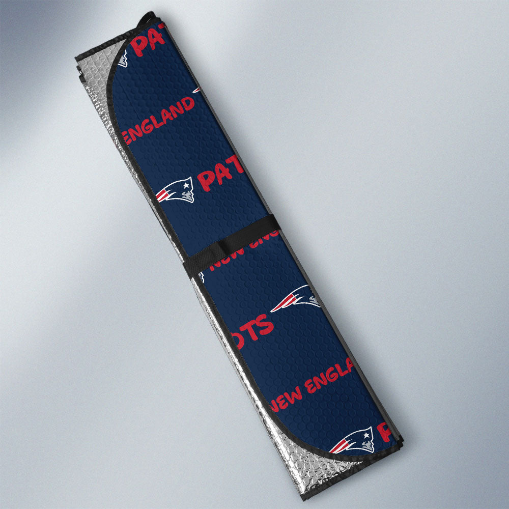 New England Patriots Car Sunshade Sporty Team Collection - Gearcarcover - 3