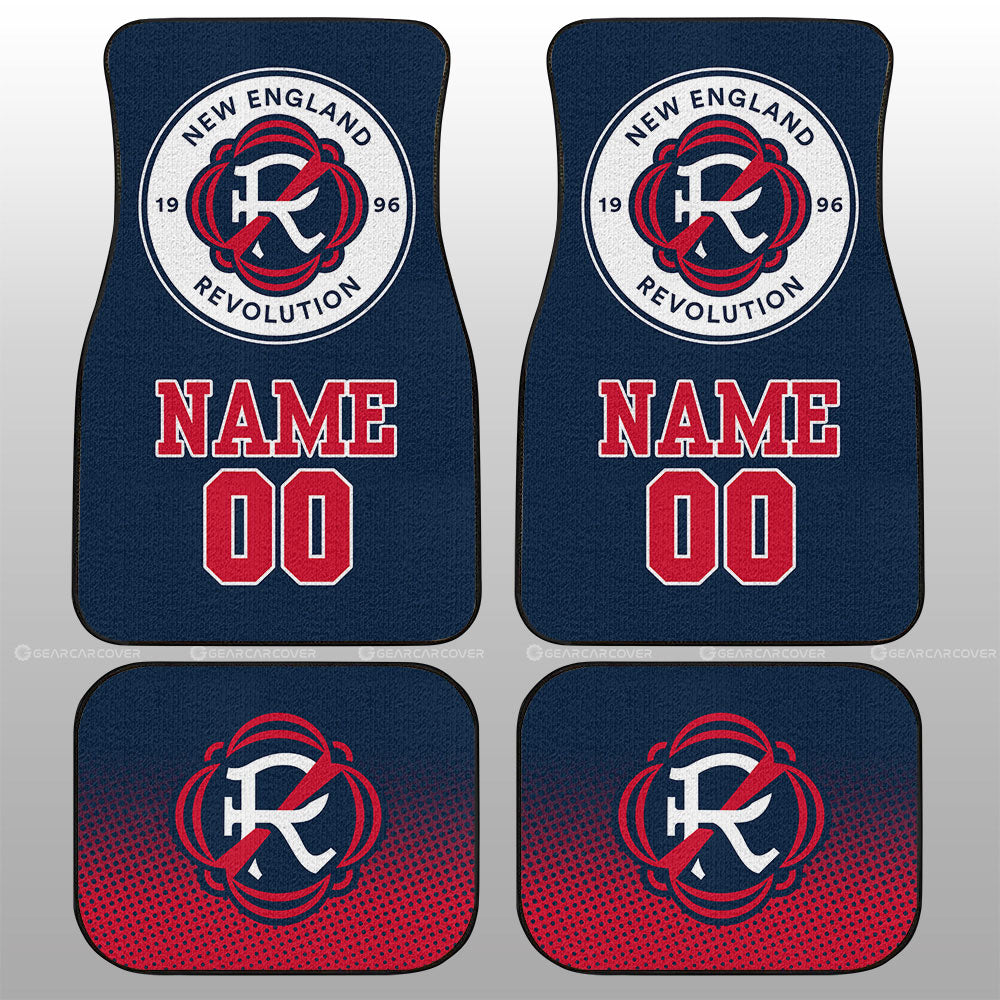 New England Revolution Car Floor Mats Sporty Team Collection - Gearcarcover - 1