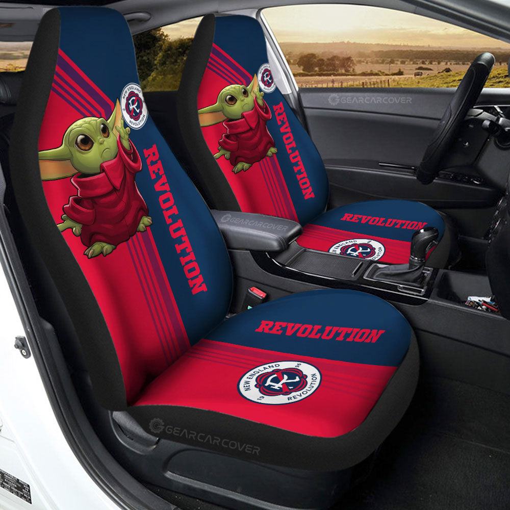New England Revolution Car Seat Covers Baby Yoda Car Accessories - Gearcarcover - 2