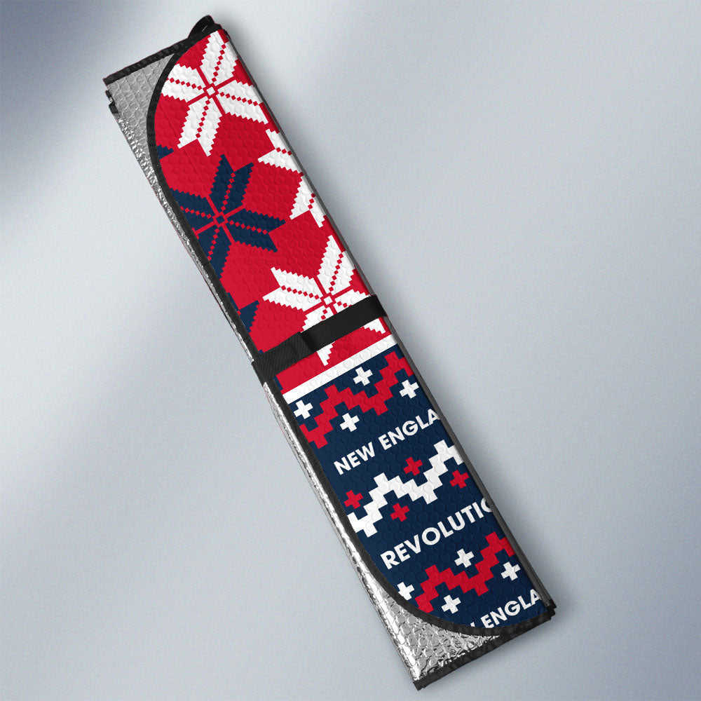 New England Revolution Car Sunshade Custom Ugly Style Car Accessories - Gearcarcover - 3