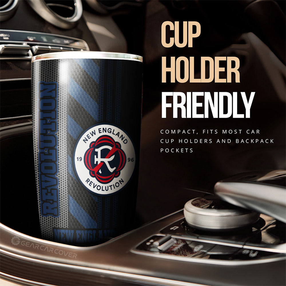 New England Revolution Tumbler Cup Custom Car Accessories - Gearcarcover - 3