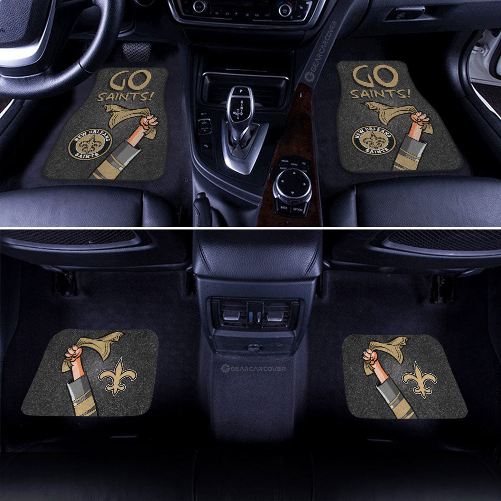 New Orleans Saints Car Floor Mats Custom Car Accessories - Gearcarcover - 2