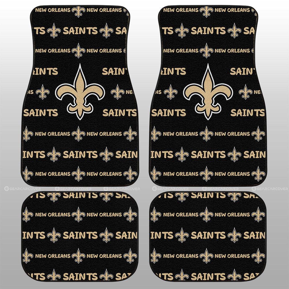 New Orleans Saints Car Floor Mats Sporty Team Collection - Gearcarcover - 1