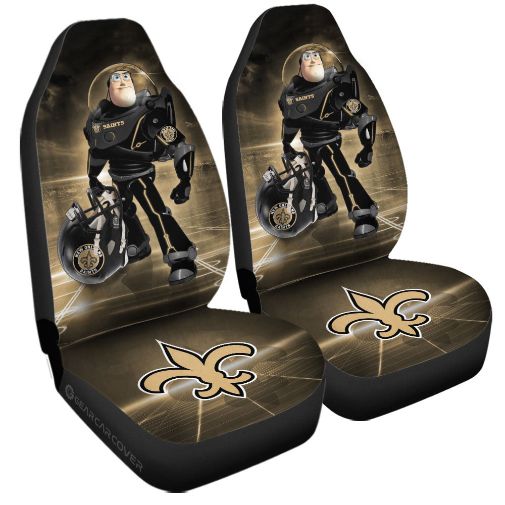 New Orleans Saints Car Seat Covers Buzz Lightyear Car Accessories For Fan - Gearcarcover - 3