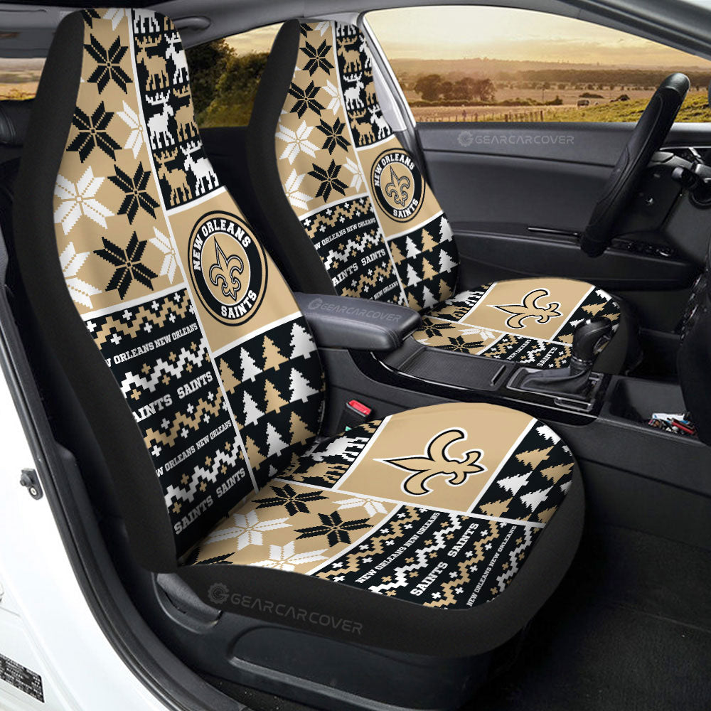 New Orleans Saints Car Seat Covers Custom Ugly Style Car Accessories - Gearcarcover - 2