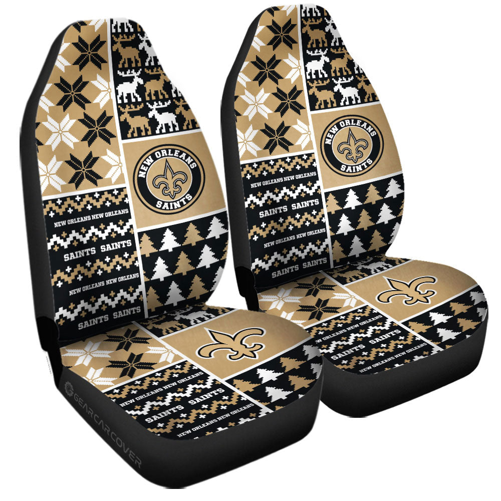 New Orleans Saints Car Seat Covers Custom Ugly Style Car Accessories - Gearcarcover - 3